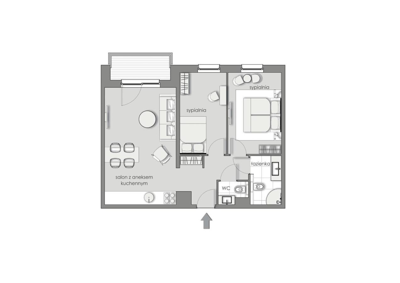 3Rooms Uno 4 Apartment Гданьск Экстерьер фото